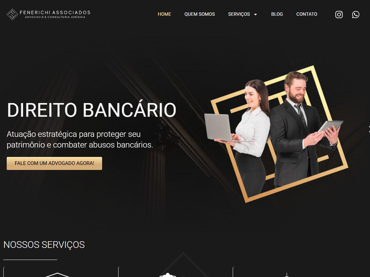 Prévia do site Fenerichi Associados, advocacia