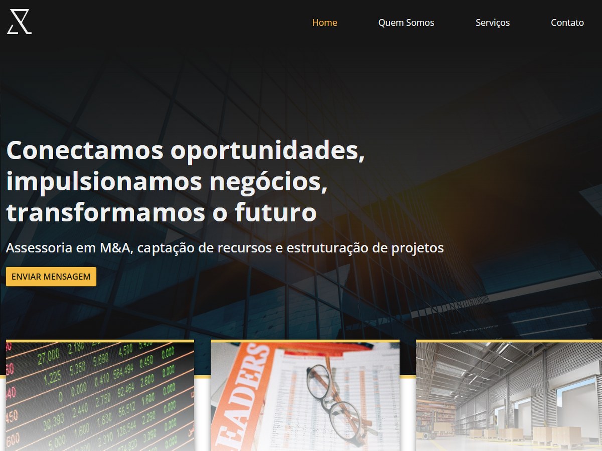 Prévia do site Zeit Partners, assessoria financeira